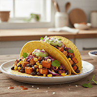 An image of a vegetarian taco